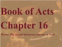 Acts 16 Notes