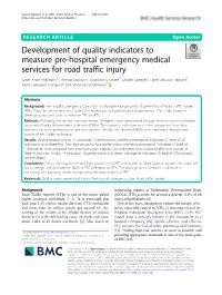 Development of Quality Indicators to Measure Pre-Hospital Emergency