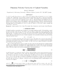 Pulsation Velocity Curves for 3 Cepheid Variables