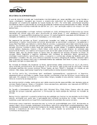 RELATÓRIO DA ADMINISTRAÇÃO O Ano De 2019 Foi Marcado Por