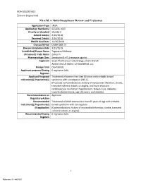 I NDA/BLA Multi-Disciplinary Review and Evaluation