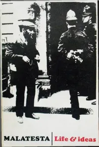 MALATESTA His Life Ideas