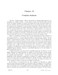 Chapter 16 Complex Analysis