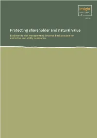 DRAFT Protecting Shareholder and Natural Value