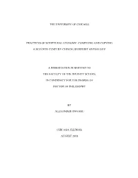 The University of Chicago Practices of Scriptural Economy: Compiling and Copying a Seventh-Century Chinese Buddhist Anthology A