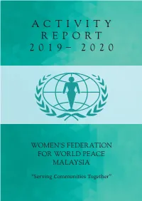 Activity Report 2019– 2020