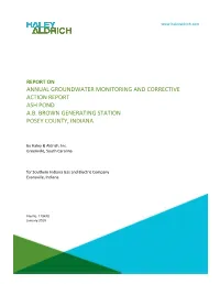 Annual Groundwater Monitoring and Corrective Action Report Ash Pond Ab