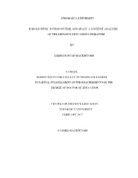 Athabasca University Harold Innis' Notion of Time And