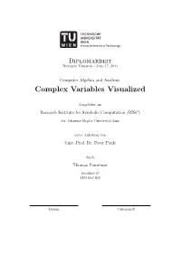 Complex Variables Visualized
