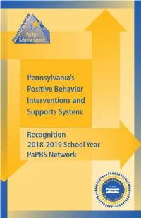 Pennsylvania's Positive Behavior Interventions and Supports System