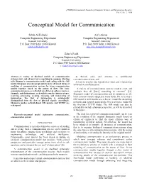 Conceptual Model for Communication