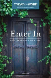 Doors and Gates in Scripture
