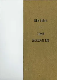 Handbook of the Johnson Automatic Rifle