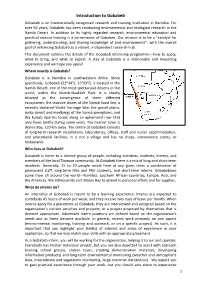 Introduction to Gobabeb Gobabeb Is an Internationally Recognised Research and Training Institution in Namibia