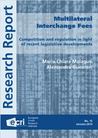 Multilateral Interchange Fees