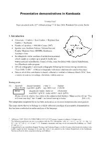 Presentative Demonstratives in Kambaata