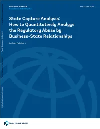 State Capture Analysis: How to Quantitatively Analyze The