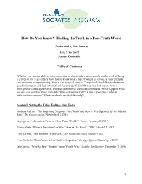 Finding the Truth in a Post-Truth World