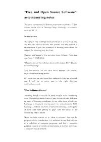 FOSS Informa Cambridge Accompanying Notes.Pages