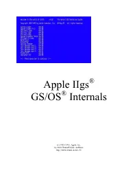GS/OS Internals