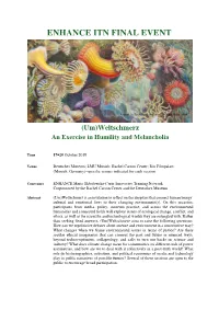 Umweltschmerz Program Final 8 October Final 1010