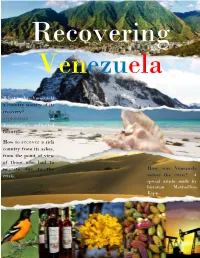 How to Recover a Rich Country from Its Ashes, from the Point of View of Those Who Had to Migrate Due to the How Was Venezuela Crisis