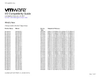 I/O Compatibility Guide