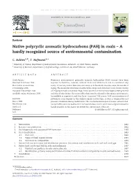 Native Polycyclic Aromatic Hydrocarbons (PAH) in Coals – a Hardly Recognized Source of Environmental Contamination