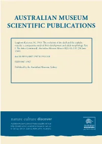 The Evolution of the Skull and the Cephalic Muscles: a Comparative Study of Their Development and Adult Morphology