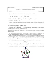The Unit Distance Graph Problem and Equivalence Relations