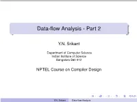 Data-Flow Analysis Schema