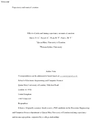 Expectancy and Musical Emotion Effects of Pitch and Timing
