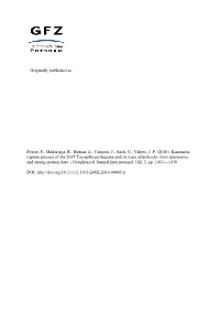 Kinematic Rupture Process of the 2007 Tocopilla Earthquake and Its Main Aftershocks from Teleseismic and Strongmotion Data