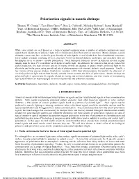 Polarization Signals in Mantis Shrimps