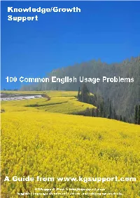 100 Common English Usage Problems