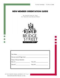 New Member Orientation Guide