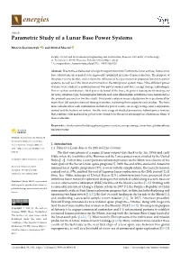 Parametric Study of a Lunar Base Power Systems