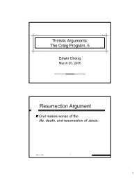 Resurrection Argument
