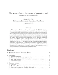 The Arrow of Time, the Nature of Spacetime, and Quantum Measurement
