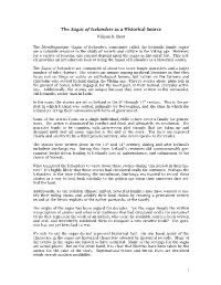 The Sagas of Icelanders As a Historical Source William R