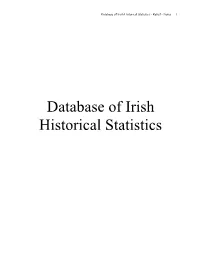 Database of Irish Historical Statistics - Relief - Notes 1
