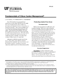 Fundamentals of Citrus Canker Management1
