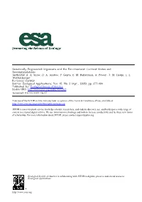 Genetically Engineered Organisms and the Environment: Current Status and Recommendations Author(S): A