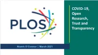 PLOS Biology Open Research: Protocols in PLOS ONE