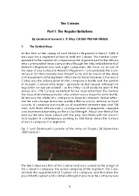 The Colours Part 1: the Regular Battalions
