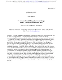 To Increase Trust, Change the Social Design Behind Aggregated Biodiversity Data