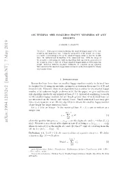 ON FINDING the SMALLEST HAPPY NUMBERS of ANY HEIGHTS 2 Where B(0) = 0 in Base B