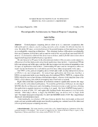 Reconfigurable Architectures for General-Purpose Computing