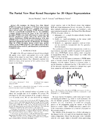 The Partial View Heat Kernel Descriptor for 3D Object Representation