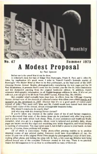 A Modest Proposal by Paul Spencer Before Me Is the Proof That It Can Be Done